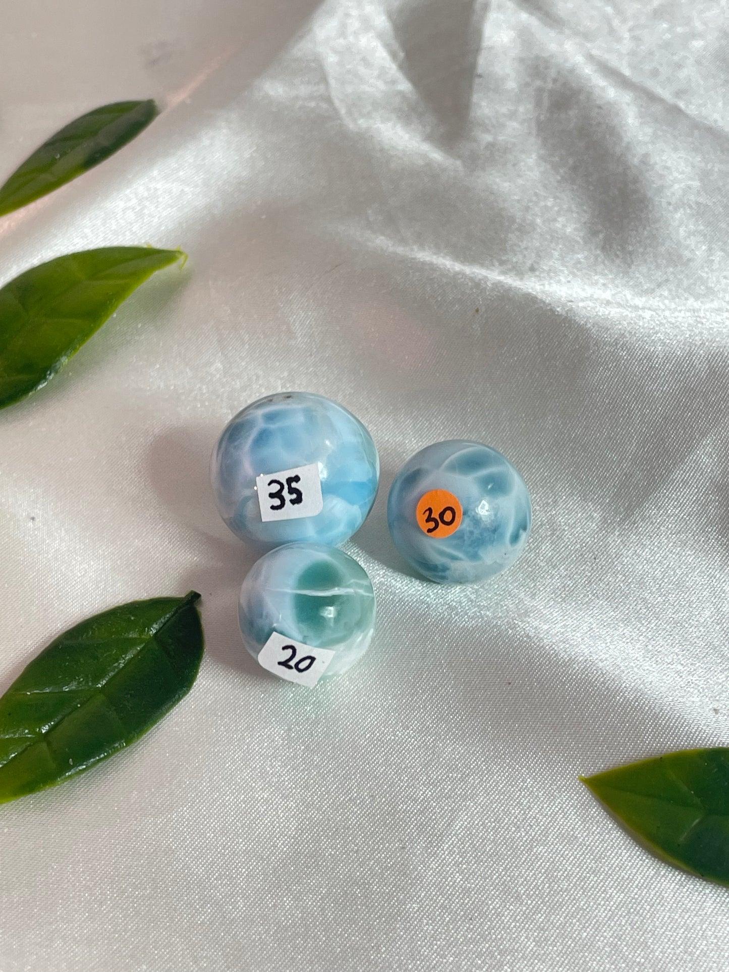 Larimar Spheres