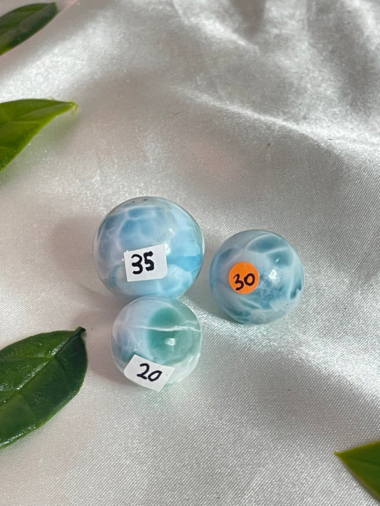 Larimar Spheres