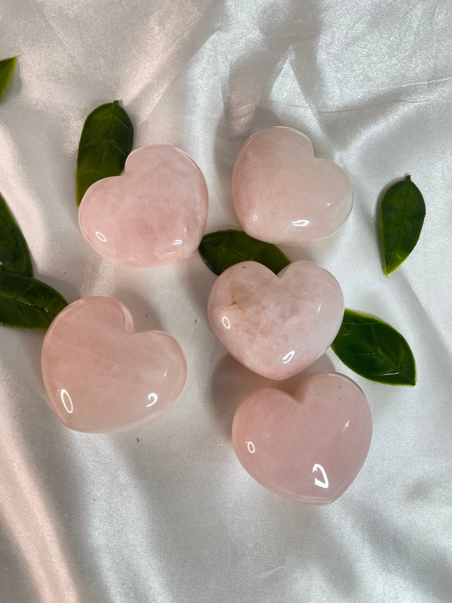 Rose Quartz Hearts