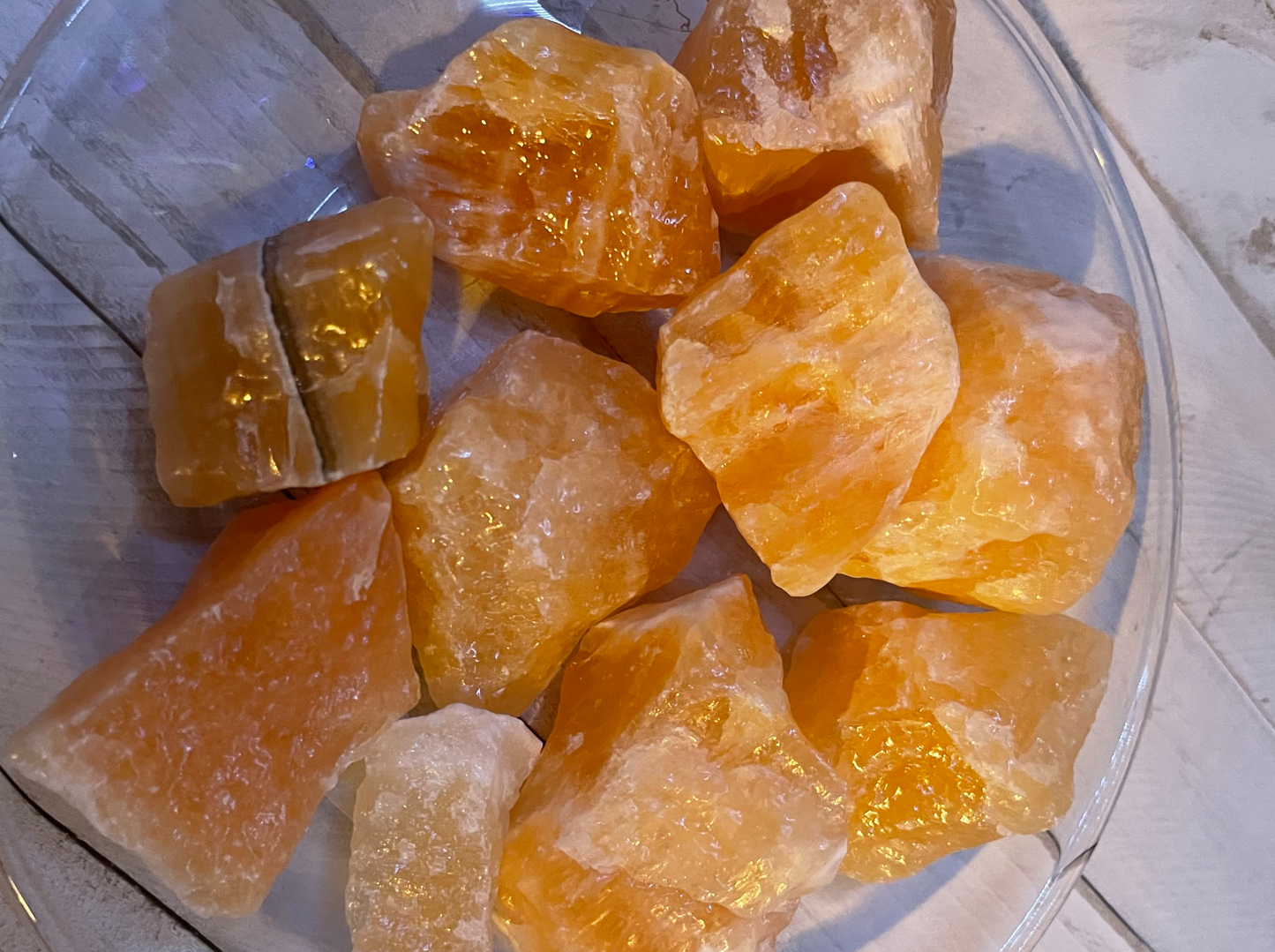 Orange Calcite Raw