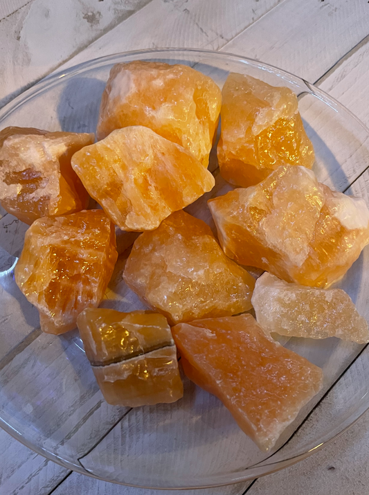 Orange Calcite Raw